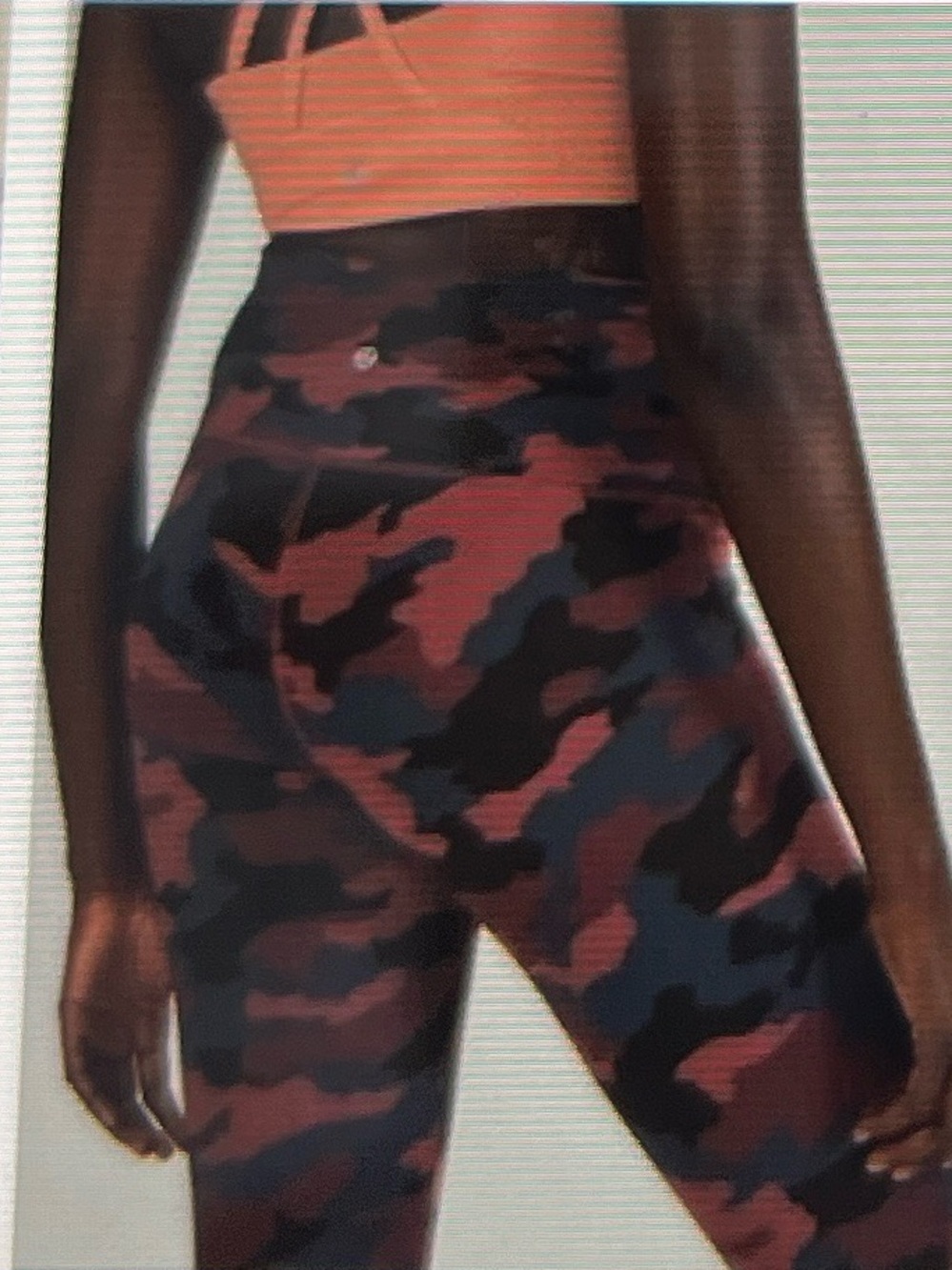 Lululemon Wunder Under Hi Rise Leggings Smokey Camo Sz 4
